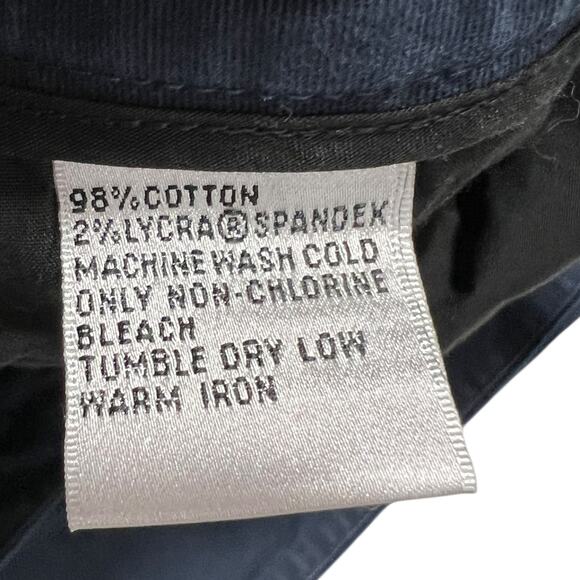 Talbots Stretch Dark Navy Blue Capri Pants Size 14 - Picture 3 of 4